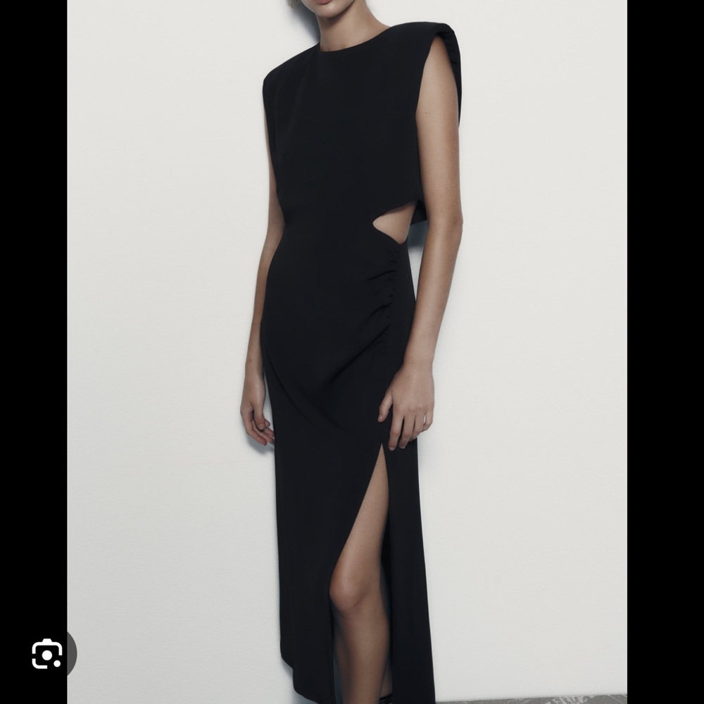 Zara cut out midi dress